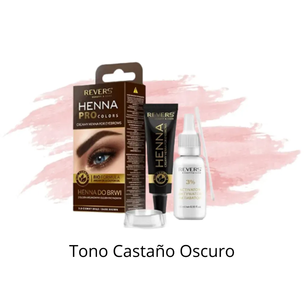 Henna Revers Para Cejas Color Castaño Oscuro