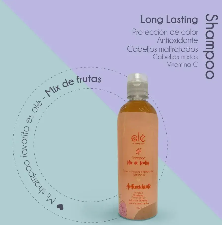 Shampoo Antioxidante Mix  De Frutas Olé 