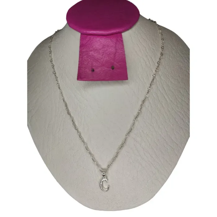 Collar De Cadena Corazón En Plata 925 