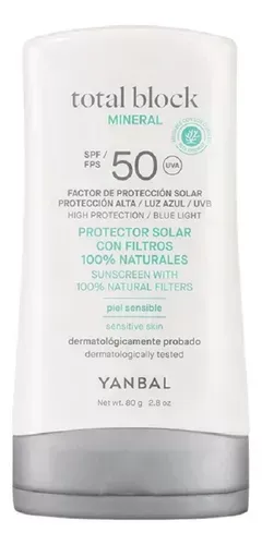 Bloqueador Total Block Mineral Spf50 80g  Yanbal 