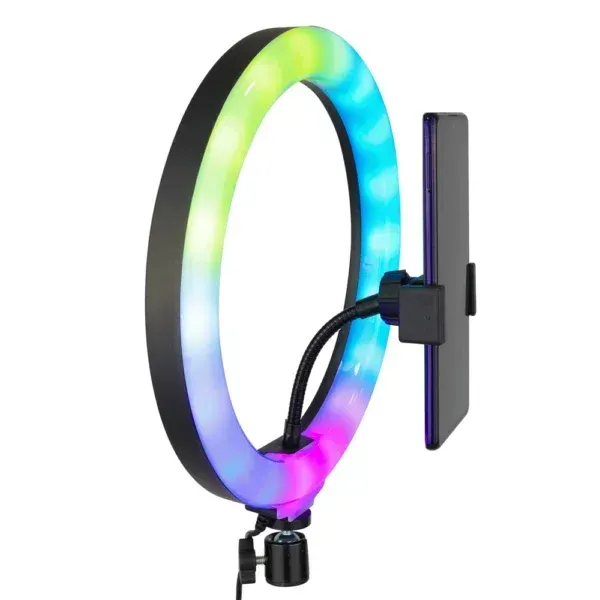 Aro De Luz 26 Cms Rgb + Tripode 2.1mtrs