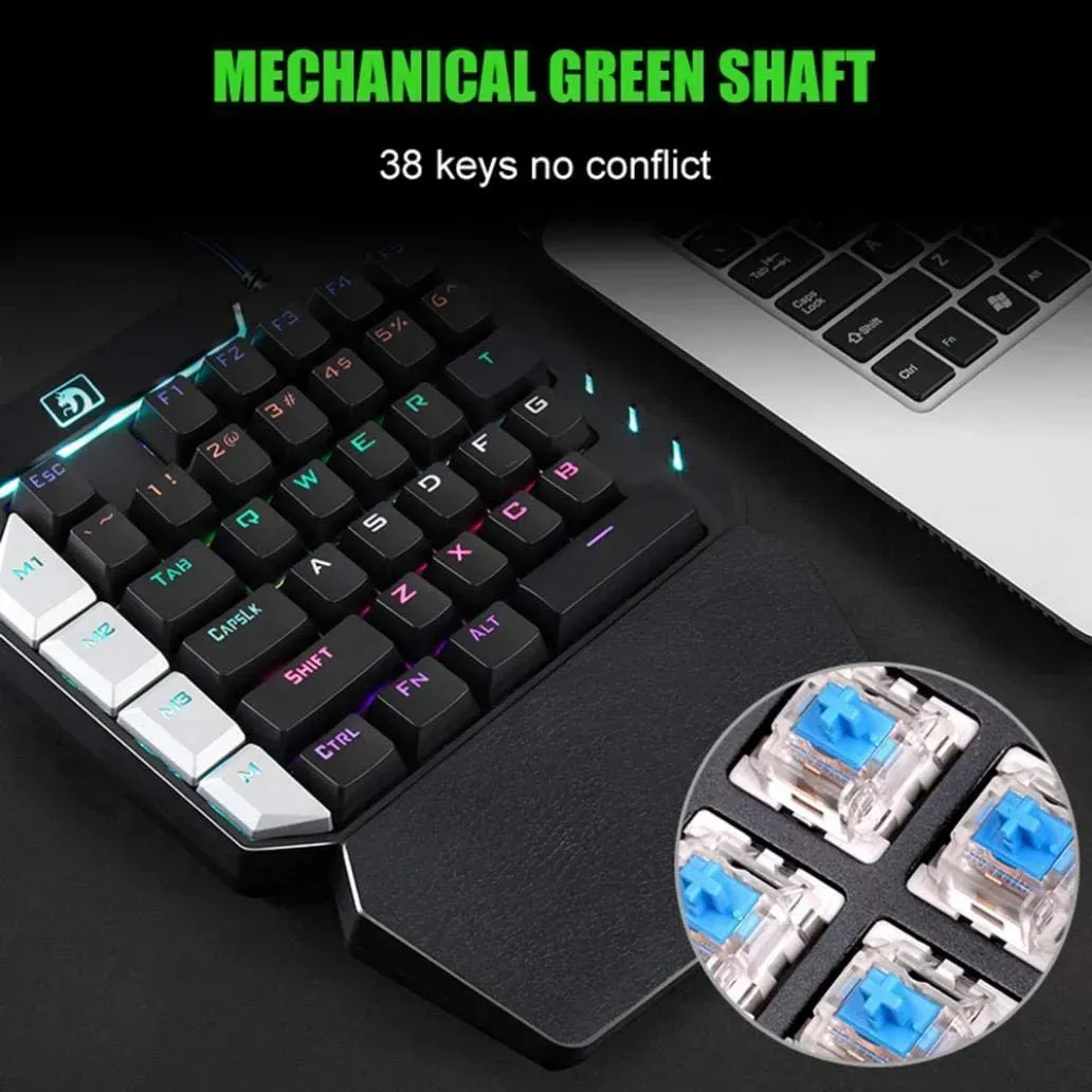 Teclado Gamer Una Mano Rgb K109