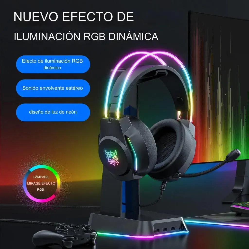 Audífonos Onikuma X26 Rgb Jal-X26