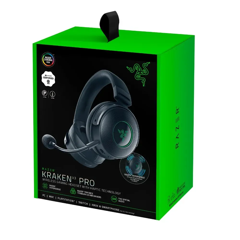 Diadema Razer Kraken V3pro Wireless Gaming Negra