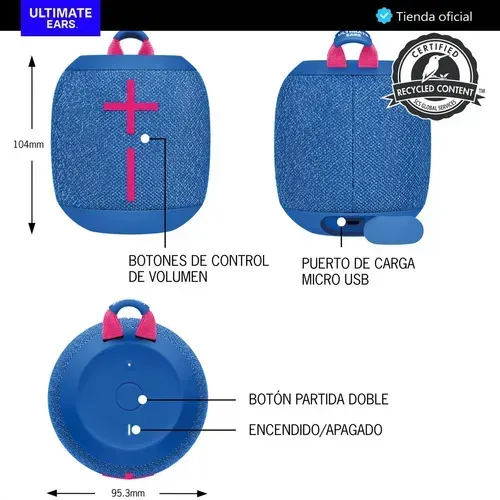 Parlante Ultimate Ears Wonderboom 3 Azul