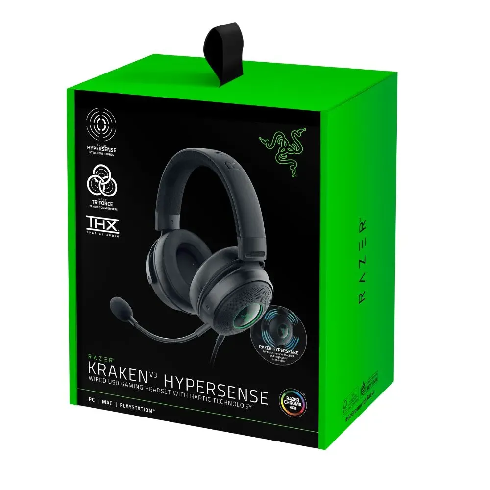 Diadema Razer Kraken V3 Hypersense Nasa