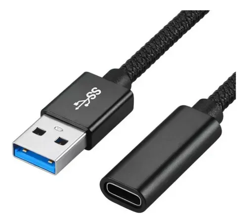 Cable Usb 3.0 Macho A Tipo C Hembra Lh031