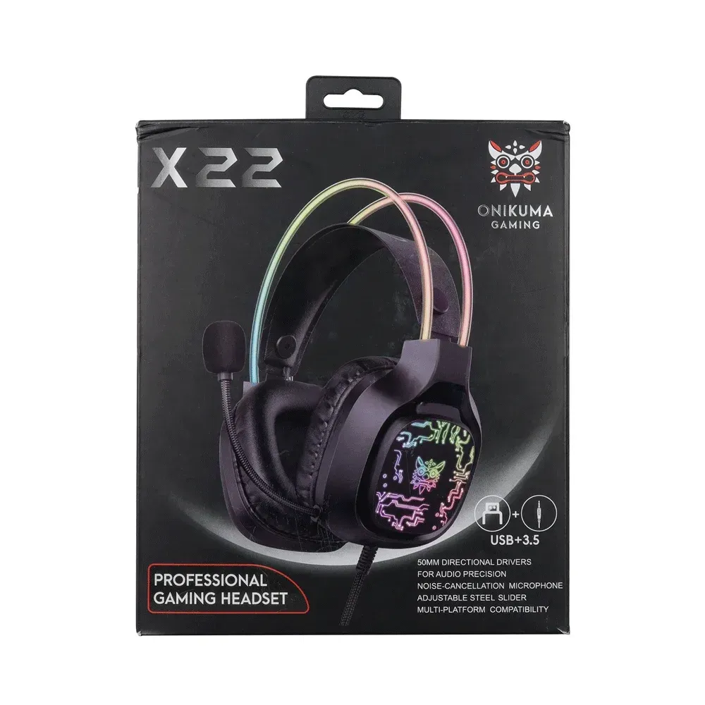 Audífonos Onikuma X22 Usb Rgb Jal-22n