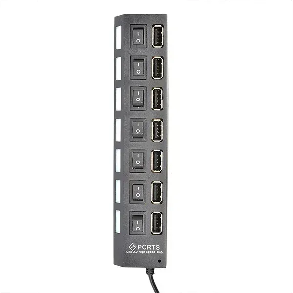 Hub Usb 2.0 Switch Led X7 Hub5