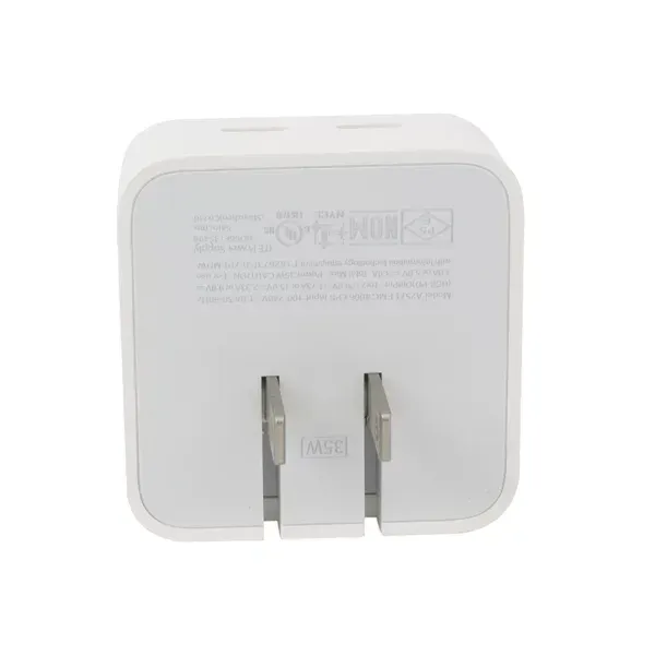 Cargador Dual Usb Tipo C De Pared