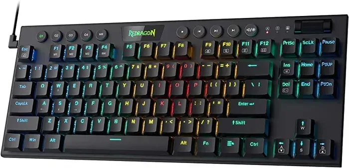 Teclado Gamer Wired Redragon Horus Tkl K622 Rgb Switch Rojo (Negro)