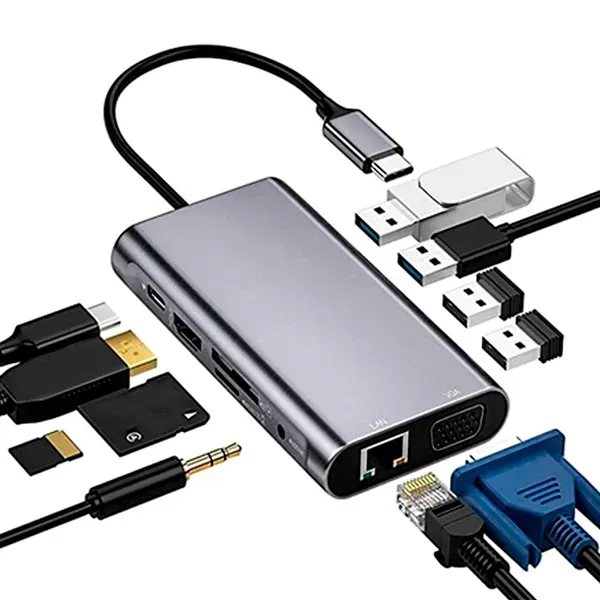 Hub Usb Tipo C 11 En 1 Hdtv