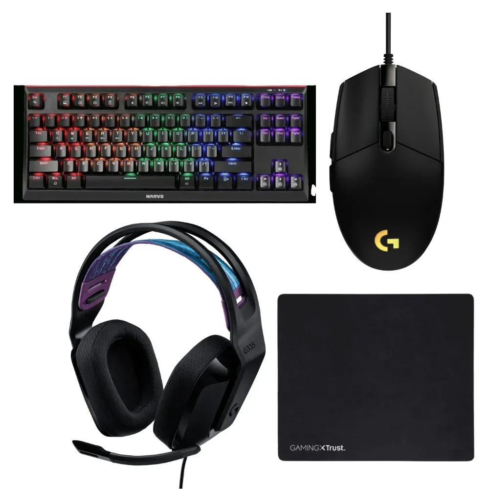 Combo Gamer teclado KG953W Logitech G335/G203