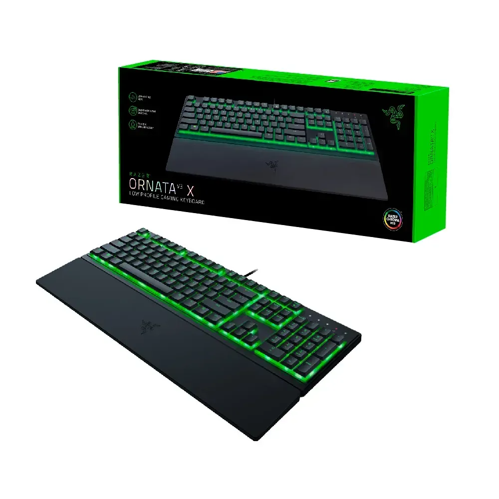 Teclado Gamer Razer Ornata V3 X - Low Profile Gaming Keyboard