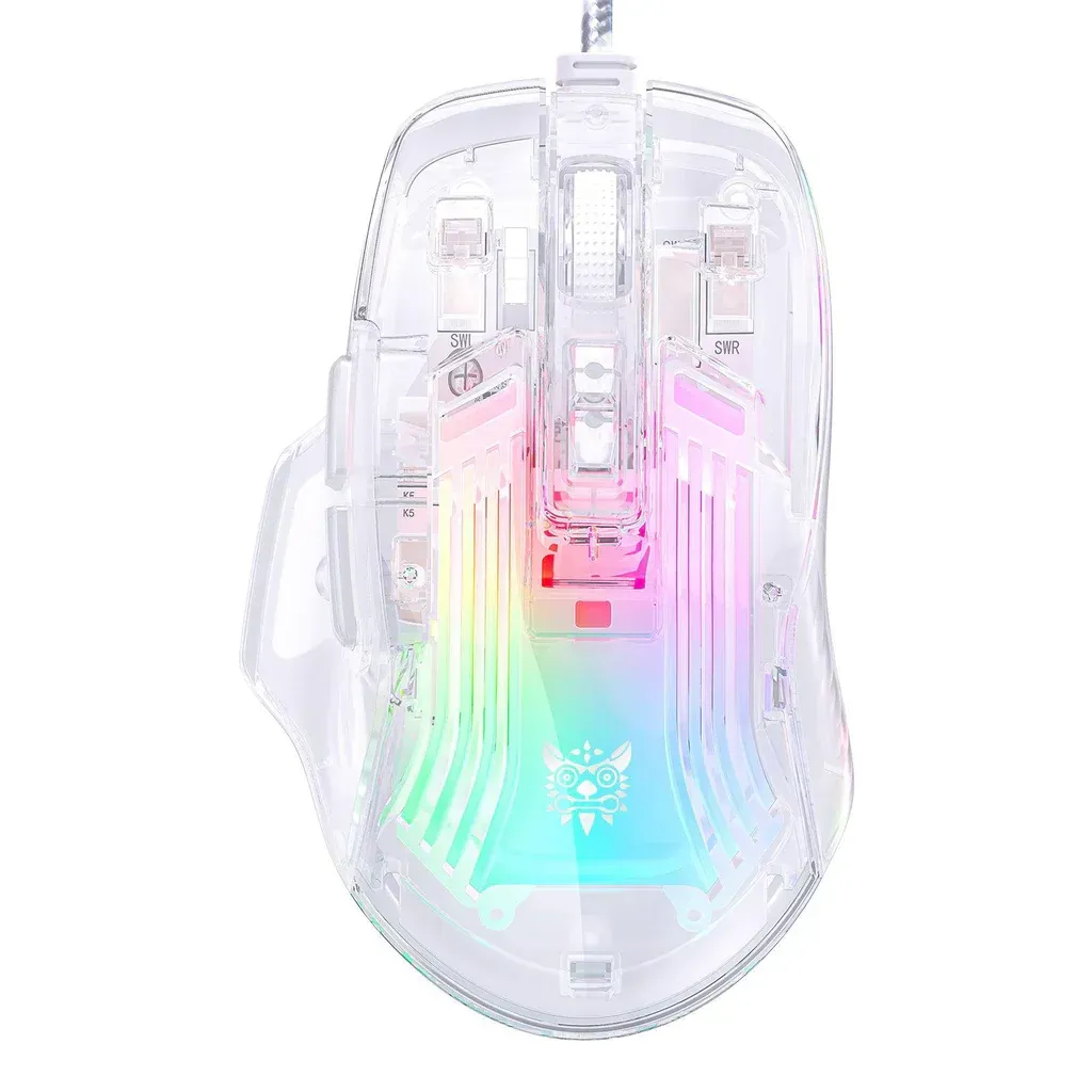 Mouse Onikuma Cw923 Transparente Rgb