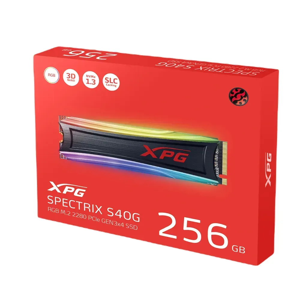 Unidad De Estado Sólido (Ssd) Gamer Xpg Spectrix S40g Rgb 256gb