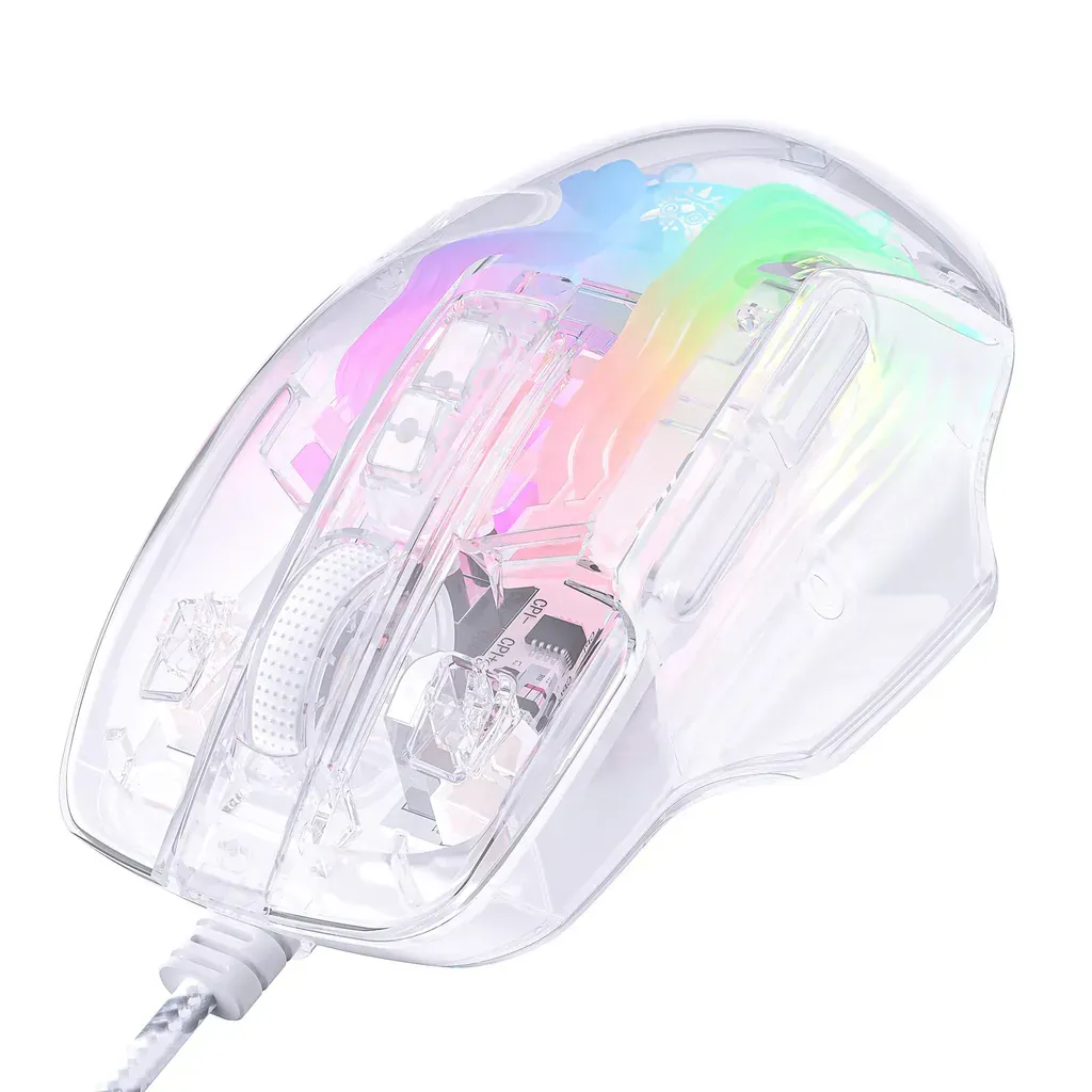 Mouse Onikuma Cw923 Transparente Rgb