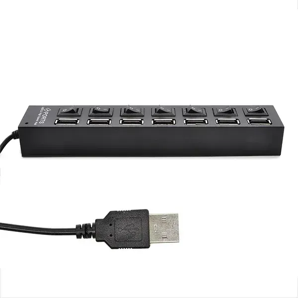 Hub Usb 2.0 Switch Led X7 Hub5