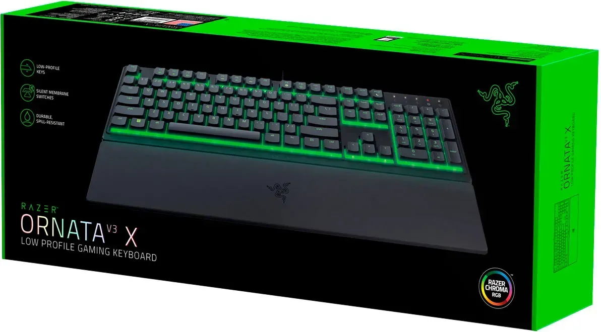 Teclado Gamer Razer Ornata V3 X - Low Profile Gaming Keyboard