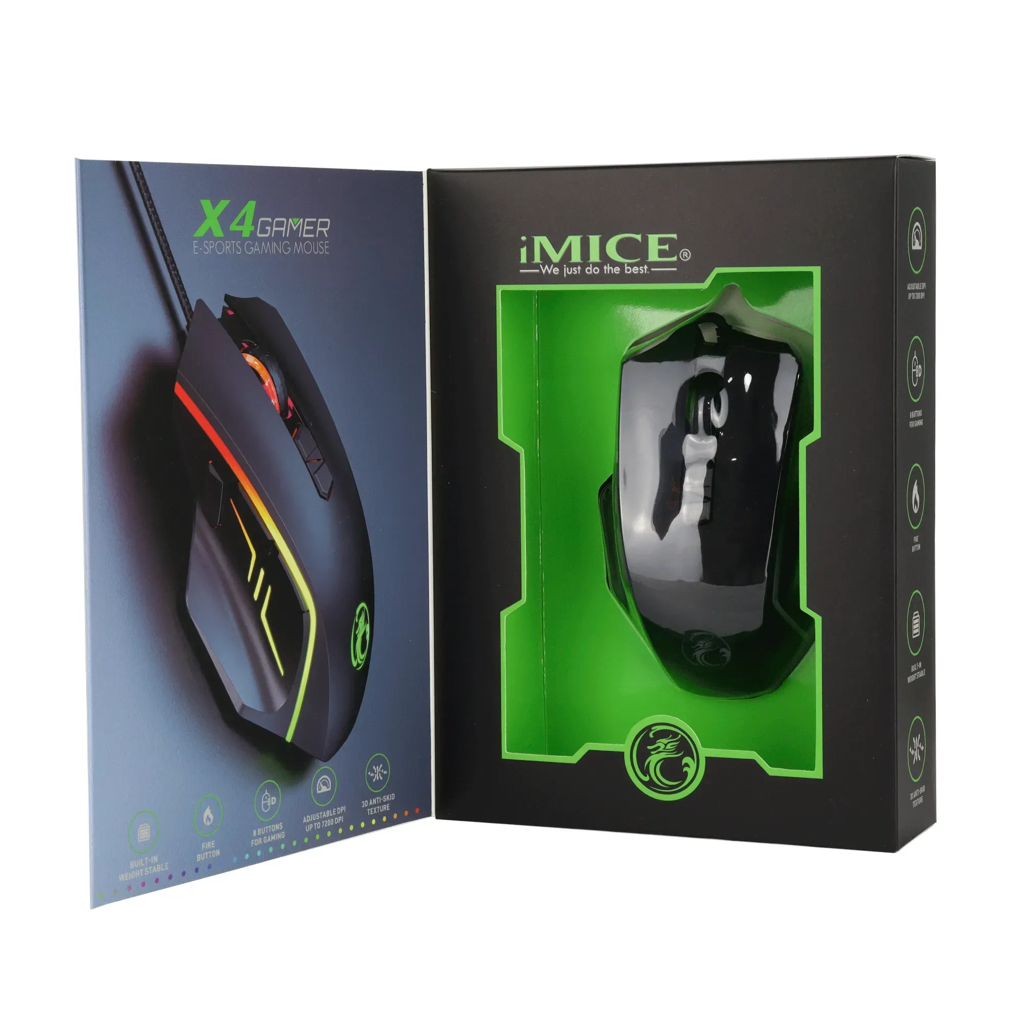 Mouse Usb Gamer 8d E Sports X4