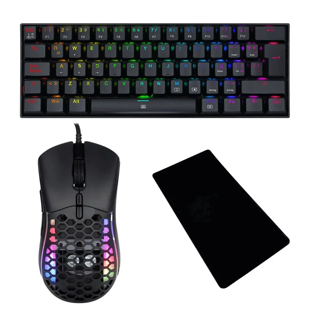 Combo Gamer: GT600 Pad + Dragonborn K630RGB + T60 Mouse