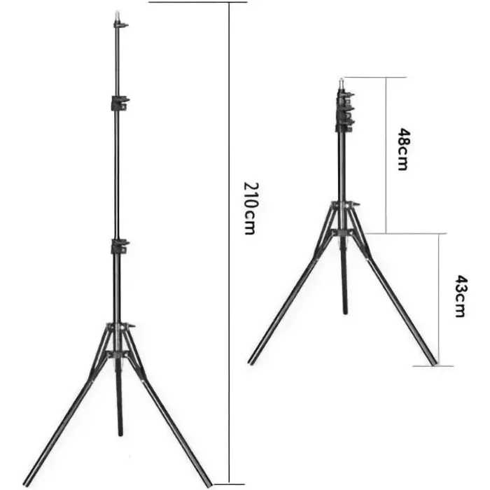 Aro De Luz 26 Ccm Led Calido Frio Intermedio Soporte Tripode