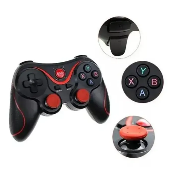 Control Inalámbrico Bluetooth Para Juegos Joystick Y Gamepad Android Ios Color Negro