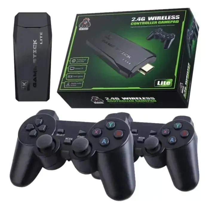 Consola De Video Juegos Retro Hdmi 2 Controles Inalambricos 10000 Juegos