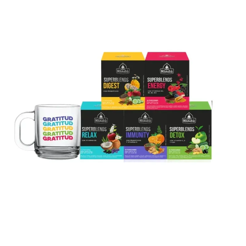 Pack Superblends + Mug Gratitud