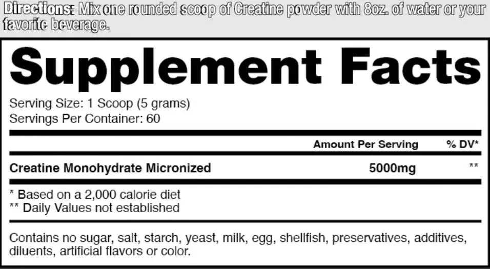 Creatina Dragon Pharma 60 Servicios- Creatina 