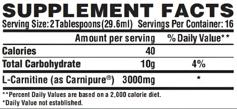 L-Carnitina Liquida 3000mg - Metabolismo