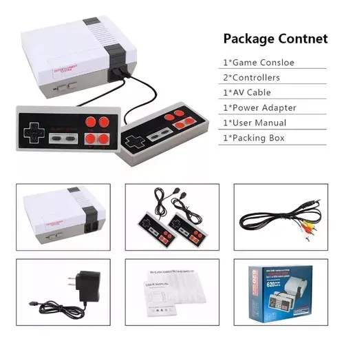 Consola De Juegos Retro 620 Mini Sistema De Juegos Clásico