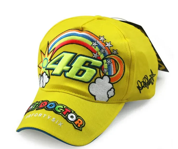 Gorra Yamaha VR46 Valentino Rossi Amarilla Sol y Luna