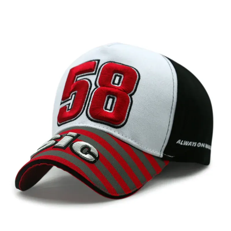 Gorra SIC58 Marco Simoncelli Visera Roja Moto Gp