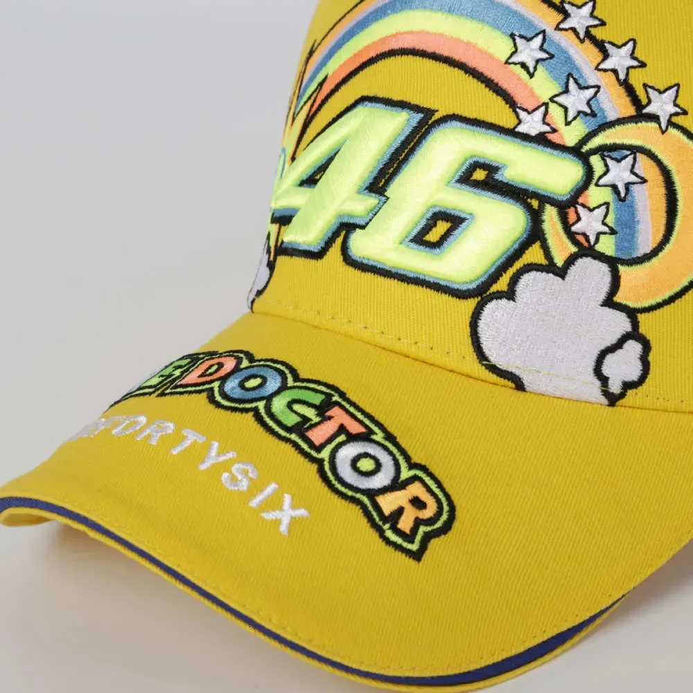 Gorra Yamaha VR46 Valentino Rossi Amarilla Sol y Luna