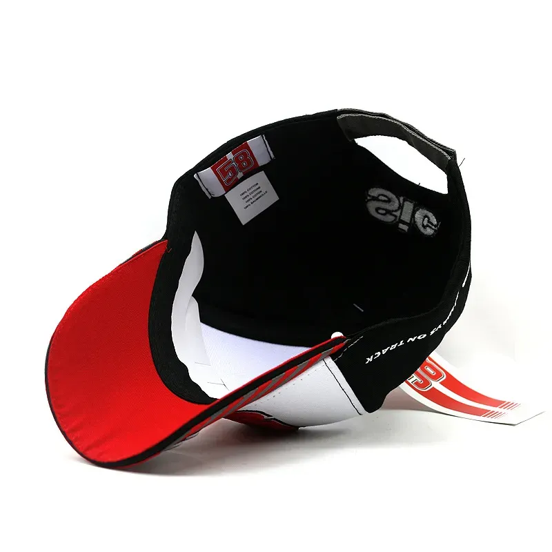 Gorra SIC58 Marco Simoncelli Visera Roja Moto Gp