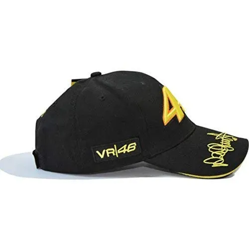 Gorra VR46 Negra Amarilla