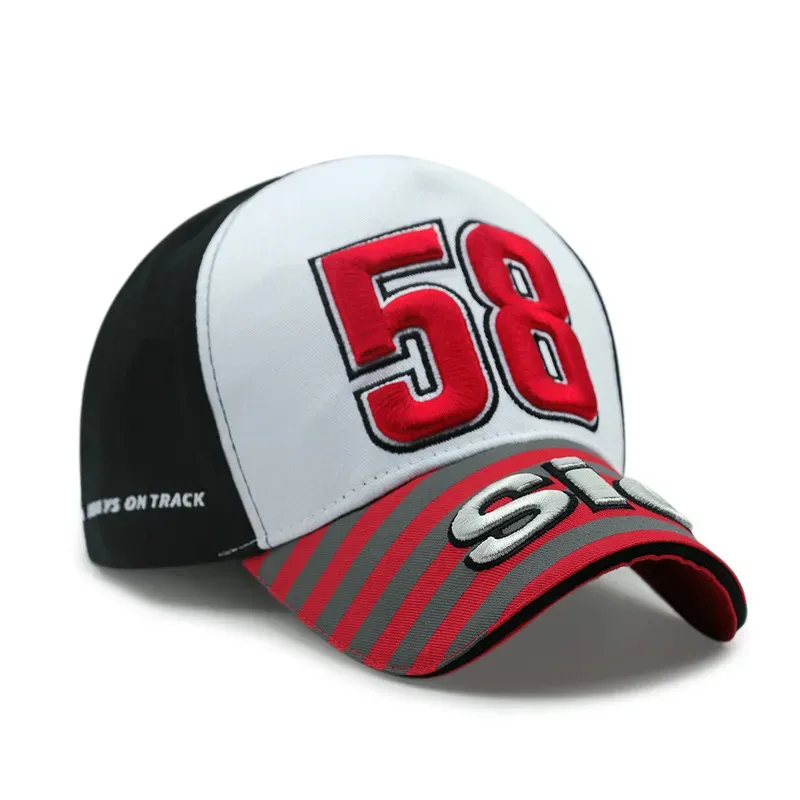 Gorra SIC58 Marco Simoncelli Visera Roja Moto Gp