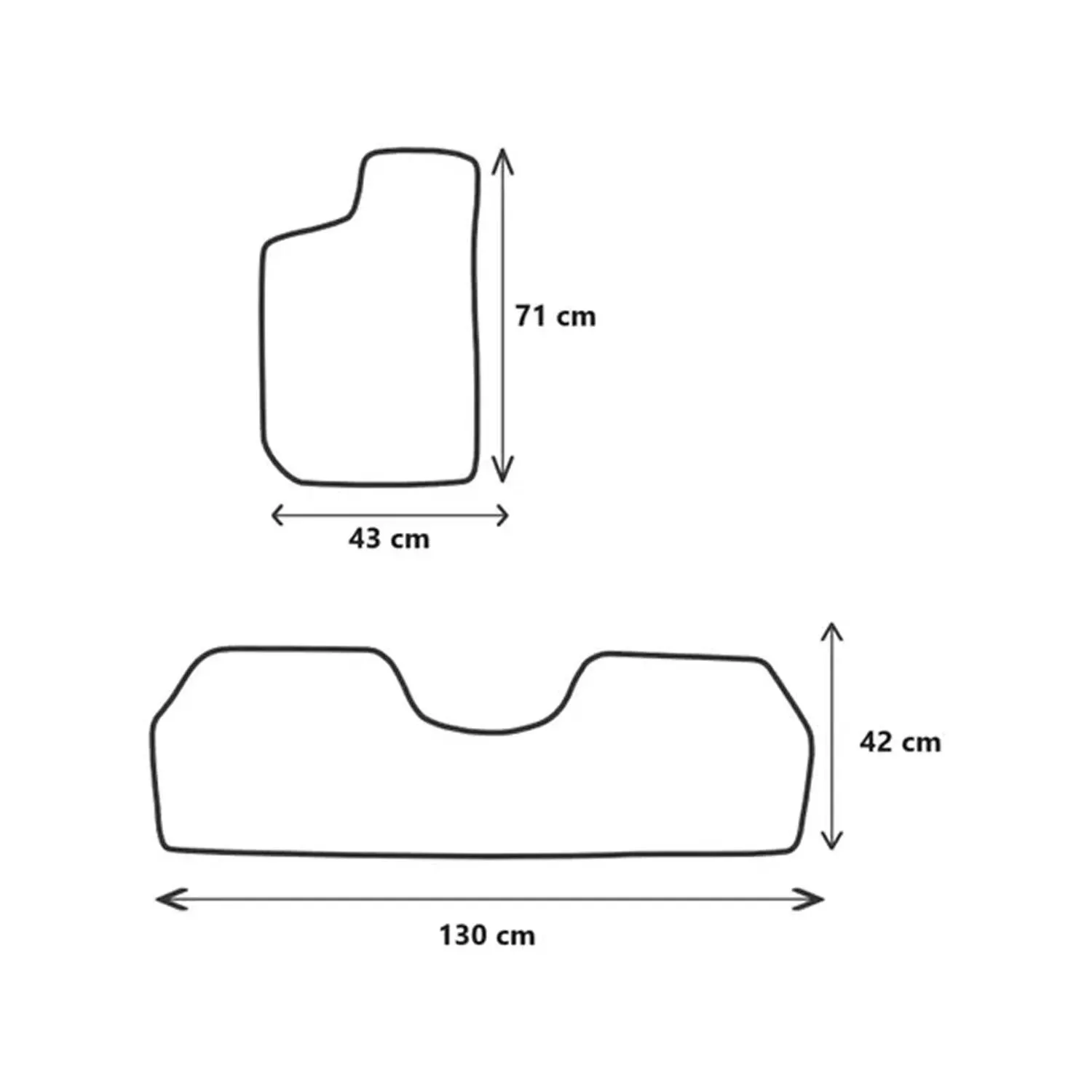 Kit Tapete Para Carro 3 Piezas + Limpiador Multiusos 650 ML