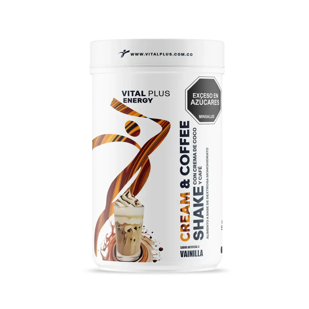 Colágeno | Cream & Coffee Shake | Malteada con Proteína | Ganoderma | Calcio | Vitamina A | 1.462 Gr