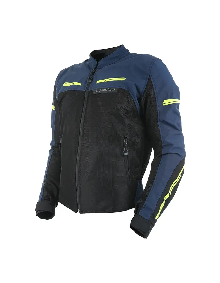 Chaqueta Proteccion Para Moto Genesis Pro Verano Azul Hombre