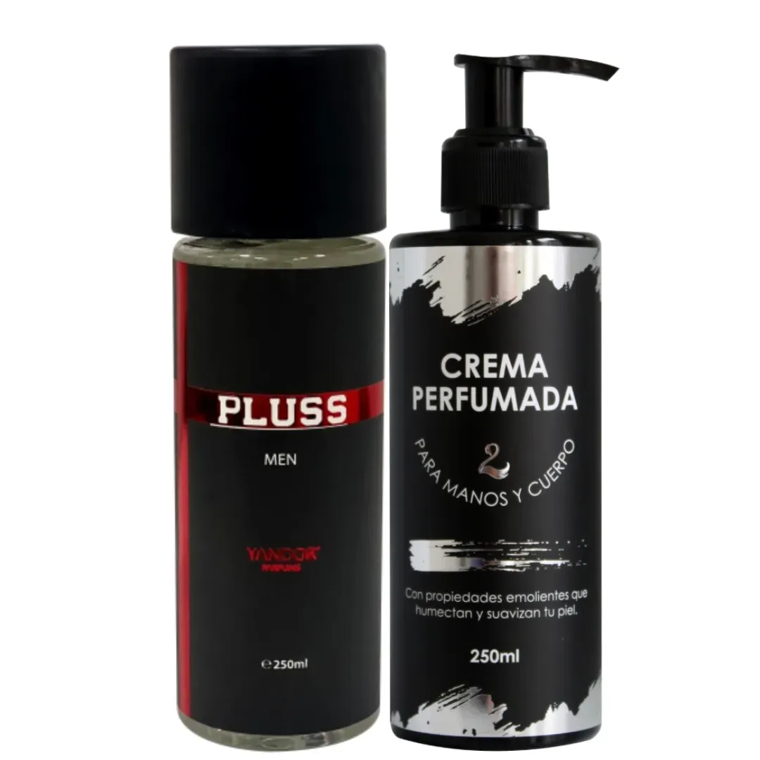 Dúo de Splash + Crema Perfumada Para Hombre Inspirado En Plus Plus De Diesel | Pluss (250 ml)