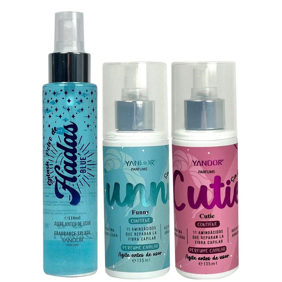 Kit Splash Polvo de Hadas Blue + 2 perfumes para el Cabello