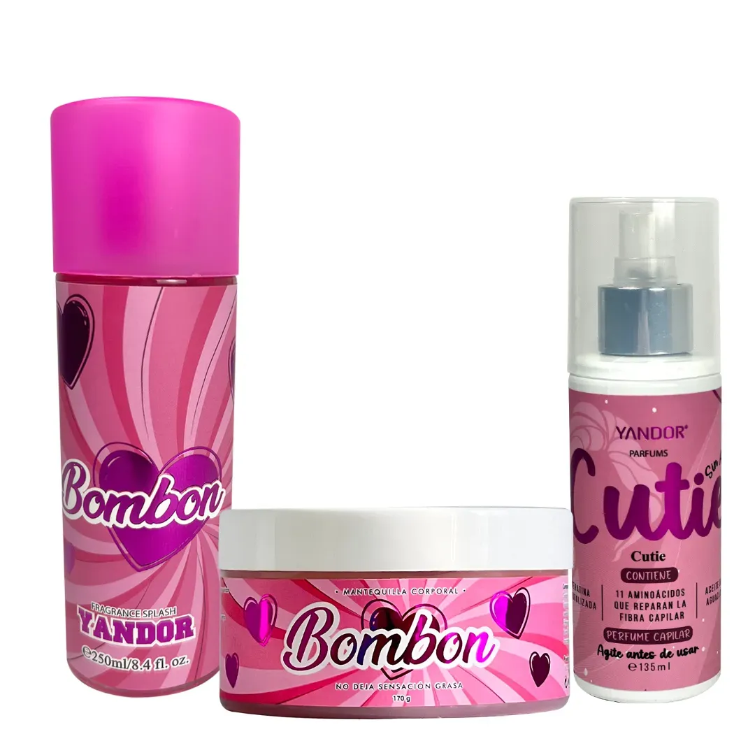 Kit de Splash y Mantequilla Corporal de Bombon + Perfume del Cabello (Bombon, Cutie)