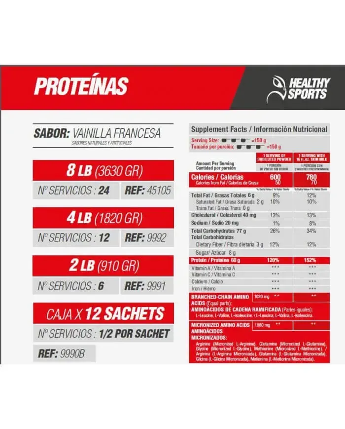 Proteína Barbarus 2Lb Healthy Sports