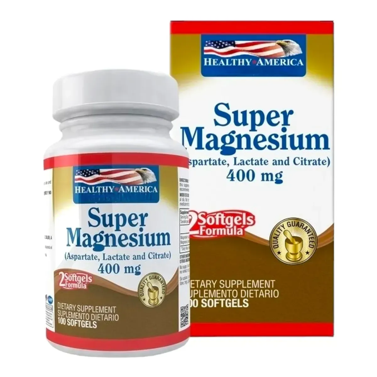 Super Magnesio 400mg X100 Healthy America