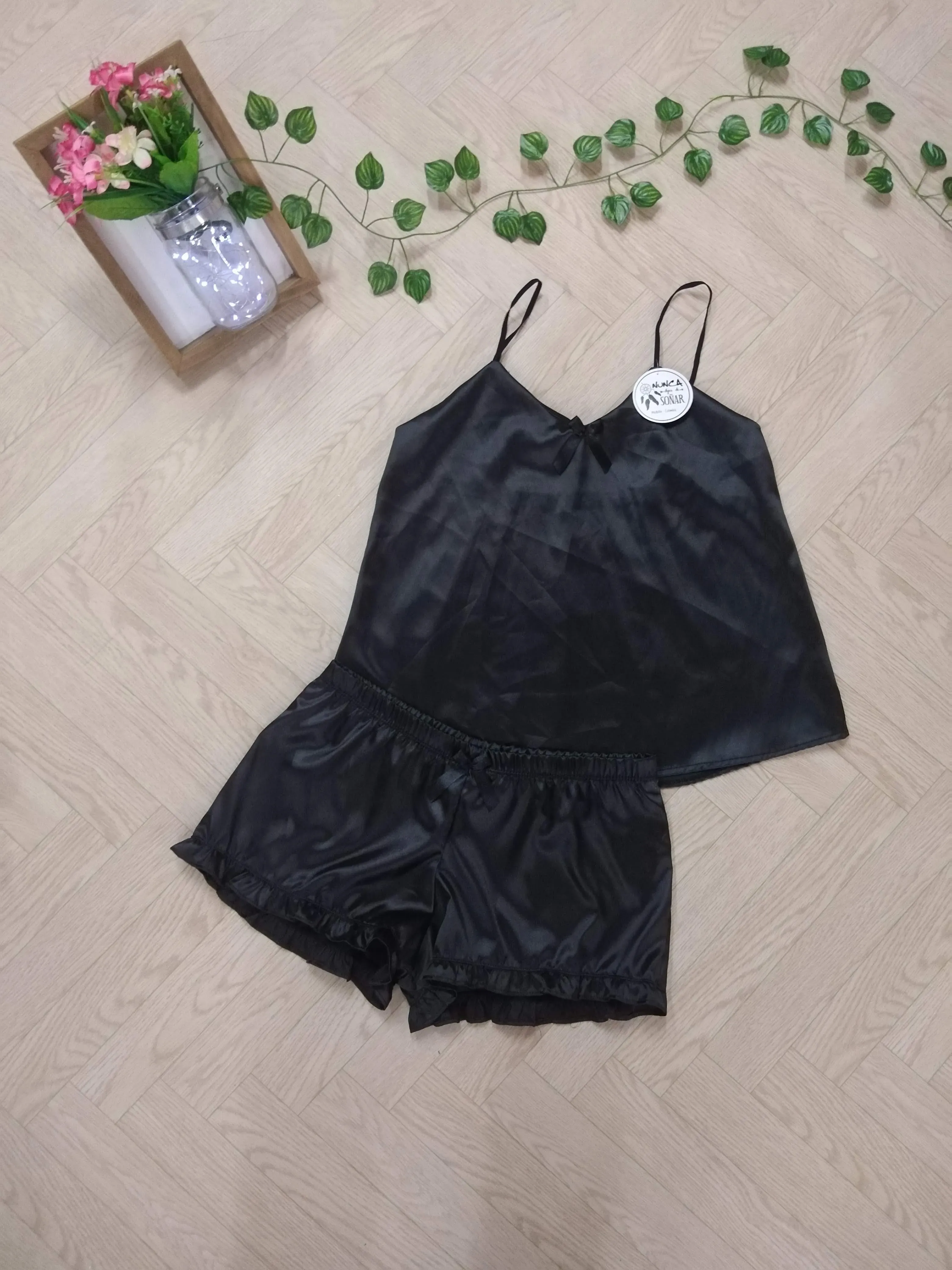 Pijama Short Satin, Talla L