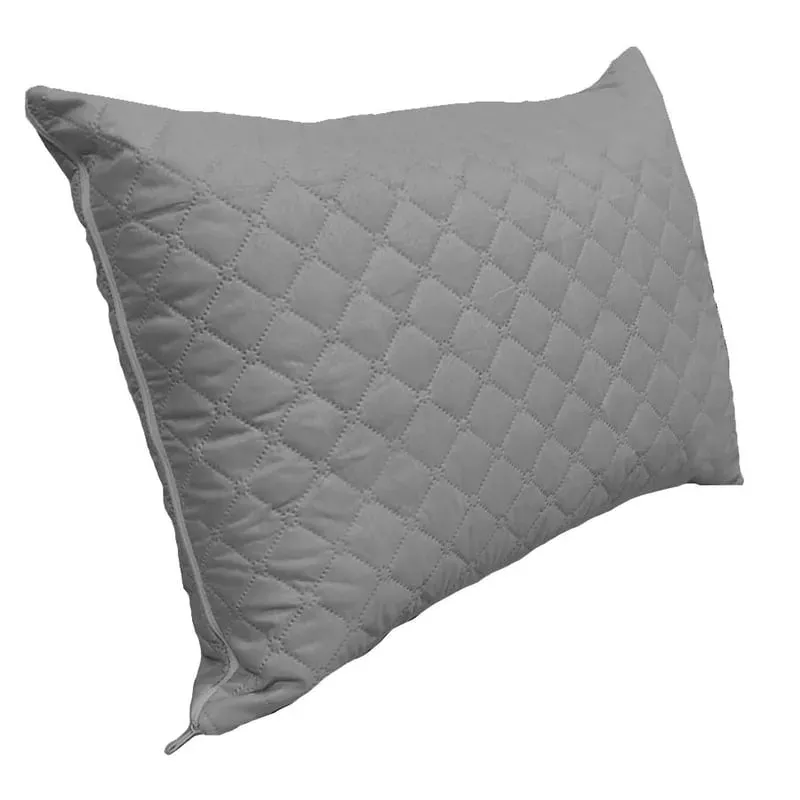 Set de 2 Almohadas 50x70CM con Protectores Gris – Comodidad y Protección