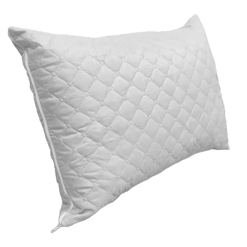 Set de 2 Almohadas 50x70CM con Protectores Blanco– Comodidad y Protección