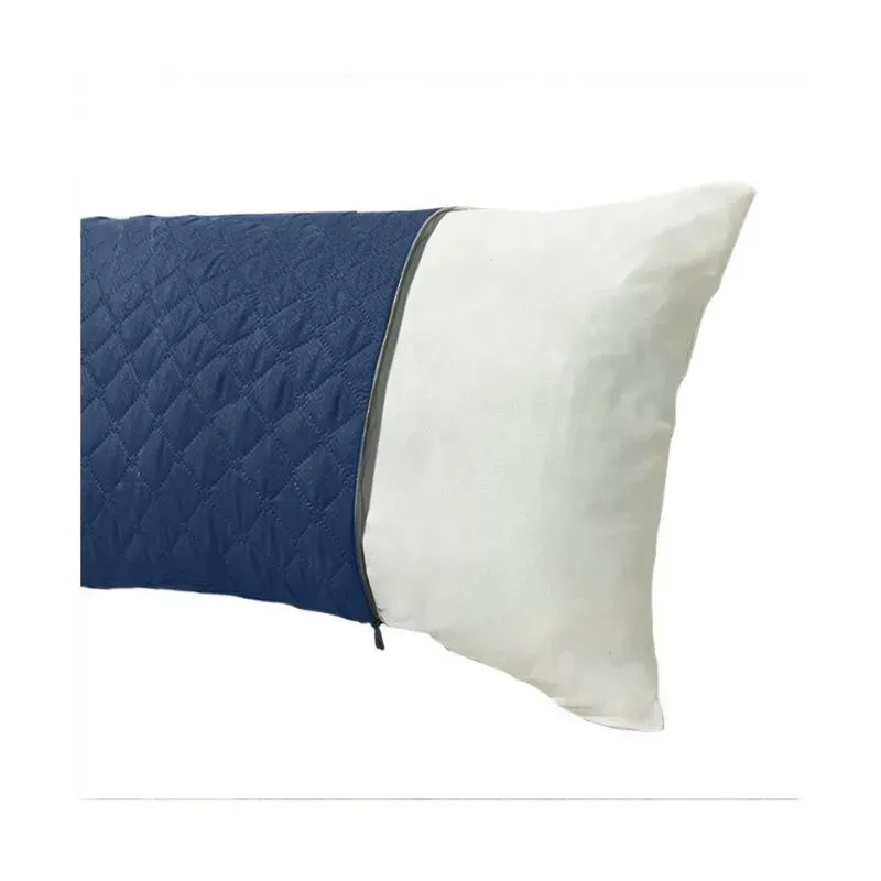 Set de 2 Almohadas 50x70CM con Protectores Azul Oscuro – Comodidad y Protección